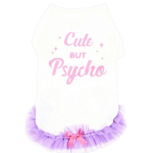 CUTE but PSYCHO ☆ ADORABLE DOGGO TUTU DRESS ☆ NWT - Picture 3 of 7
